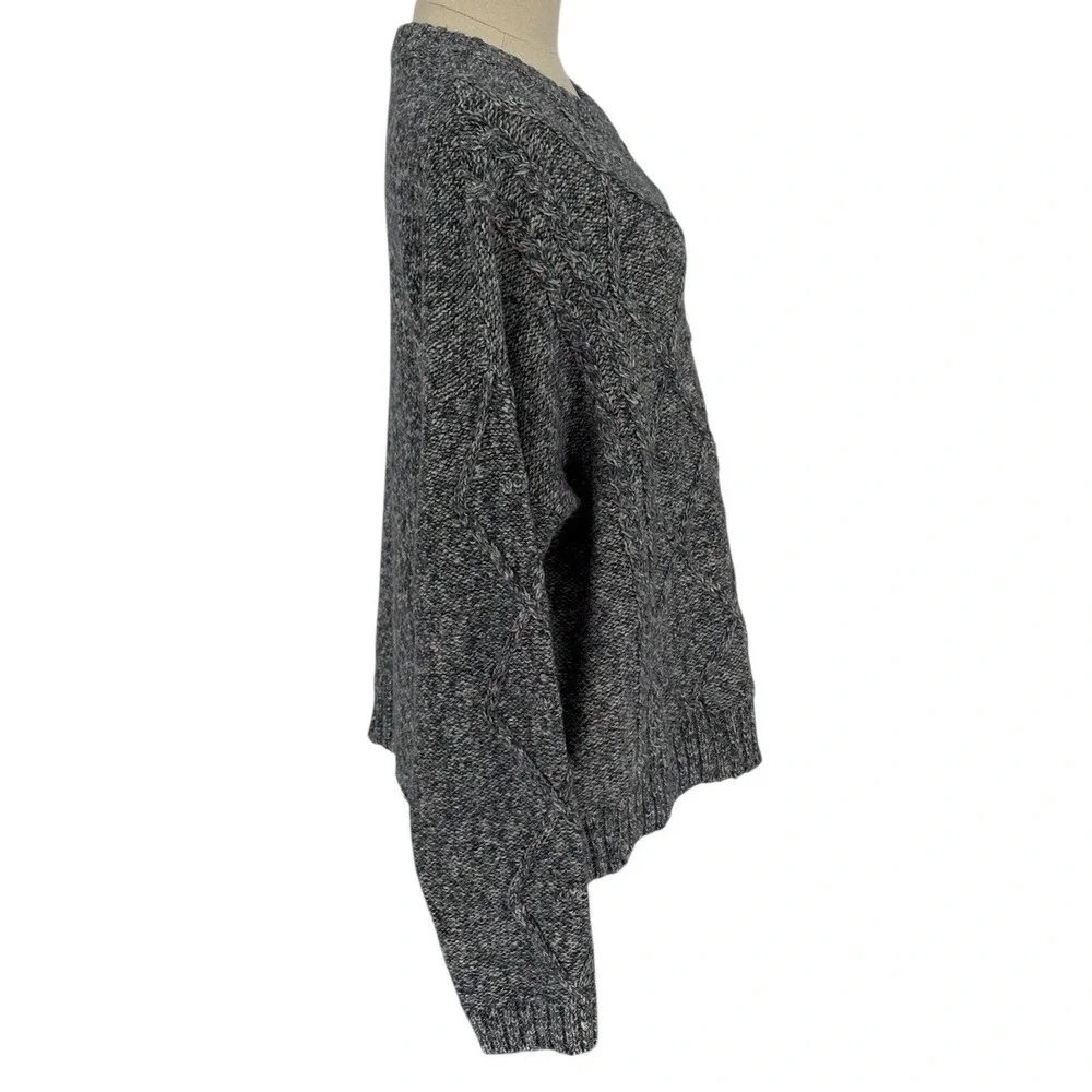 TIME AND TRU Womens XXL Blue Speckled Cable Knit Sweater‎